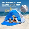 NAYSAYE Beach Tent Sun Shelter Portable Cabana for 4 Person for Beach and Outdoor, Blue, 78.7"*51.1"*51.2" - 2 of 4