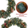 Casafield Artificial Christmas Wreath for Front Door, Window or Mantel, Green Fir Indoor/Outdoor Holiday Décor - 3 of 4