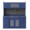 Ridstar 63 in. W Large Freestanding Storage Cabinet with 6 Drawers, 5 Adjustable Shelves, Pegboard & Towel Rack-Blue - 4 of 4