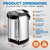 NutriChef 5L Digital Hot Water Dispenser with Auto Dispense, Safety Lock, Adjustable Temperature - Stainless Steel - 2 of 4