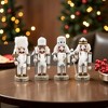JUJABU 4-Pack Christmas Nutcracker Statues with Multi-Style Decor for Home & Countertops - 2 of 4