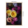 Kate & Laurel All Things Decor 23"x33" Sylvie Stunning Yellow and Pink Flower Bouquet Framed Canvas by Kristy Campbell Natural - 2 of 4