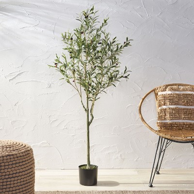 NicBex  Artificial Tree in Pot Tropical Fake Indoor Floor Plant for Home Decor, Realistic No Maintenance