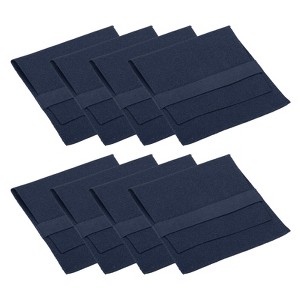 Unique Bargains Microfiber Portable Jewelry Pouches with Band for Necklace Bracelet 3.94x3.94" 8 Pcs - 1 of 4