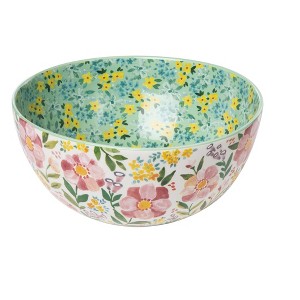 Transpac Ceramic 10 in. Everyday Floral Boutique Mixing Bowl - 1 of 2