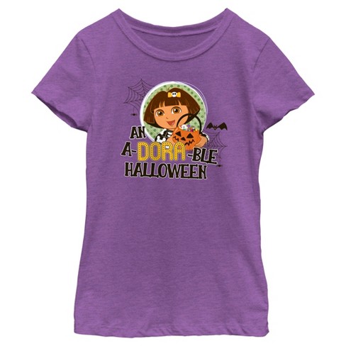 Girl s Dora The Explorer An A dora ble Halloween T shirt Target