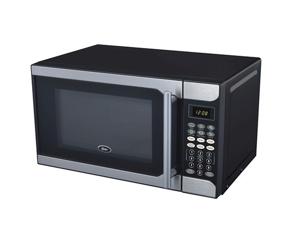 Oster® 700W Microwave Oven with Stainless Steel Door Trim, 0.7 cu