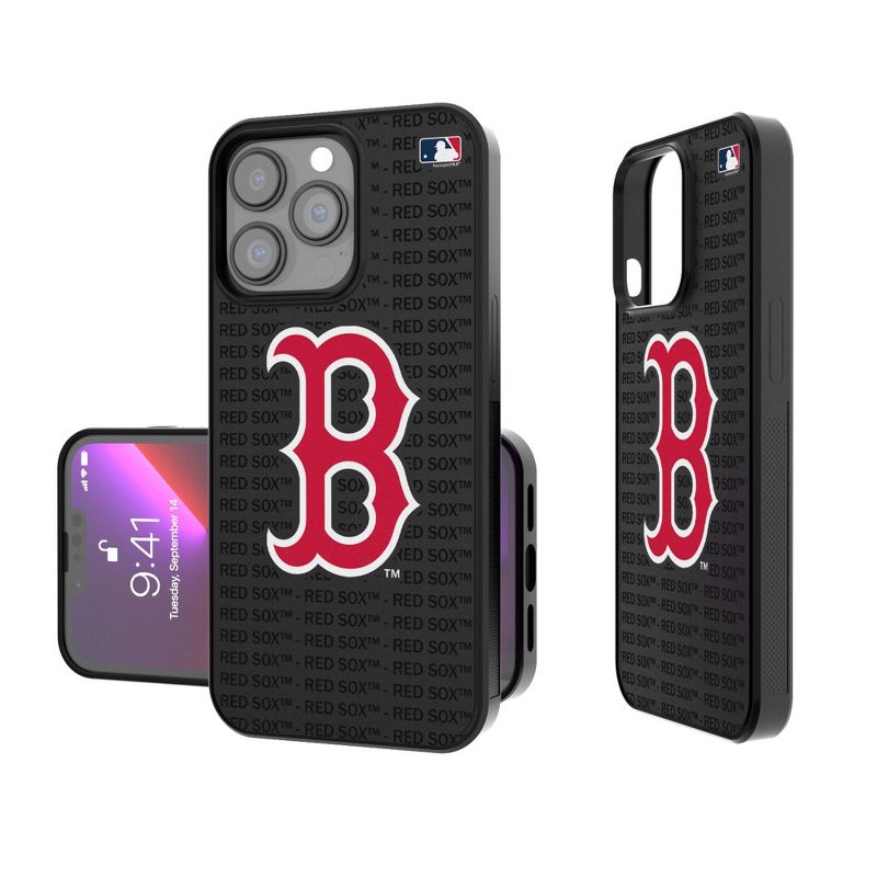 Keyscaper Boston Red Sox Text Backdrop Bump Phone Case, 1 of 7