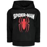 Marvel Avengers Spider-Man Little Boys Athletic Fleece Pullover Hoodie Black 