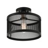 Livex Lighting Industro 1 - Light Semi-Flush Mount in  Black/Brushed Nickel - 4 of 4