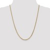Black Bow Jewelry 3mm 14k Yellow Gold Solid Concave Anchor Chain Necklace - 2 of 4
