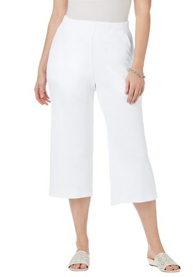 Jessica London Women's Plus Size Soft Ease Wide Crop