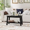 homfan 31.49" Industrial Coffee Table, 2-Tier Storage,Wood Tea Table with Storage Shelf - 4 of 4