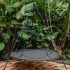 Hangout Pod 6' Circular Outdoor Family Hammock Bed and Stand Set Black/Gray: Weather-Resistant, Mold-Resistant, Includes Storage Bag - 4 of 4