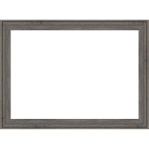 Amanti Art Regis Barnwood Gray Narrow Framed Magnetic Dry Erase Board - 1 of 4