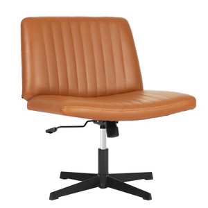 BestMassage Criss Cross Chiar Armless Adjustable Swivel Padded Home Office Desk Chair Wide Seat Computer Task for Home Office - 1 of 4