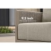 PURPLE LEAF  Patio Conversation Sets with Coffee Table All Weather Outdoor Couch Sectional Set with Cushion Small Conversation Set - 3 of 4