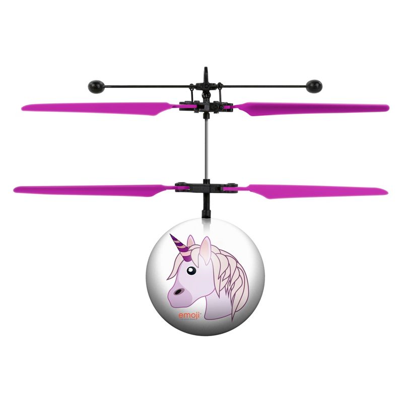 Unicorn Emoji IR UFO Ball Helicopter, 1 of 4