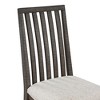 Asian Hardwood Riverdale Side Chair (Set of 2) with Polyester Upholstery, 3-Inch Foam Seat, Rustic Schoolhouse Back and Hand-Stained Finish - 4 of 4