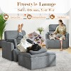KTMBDW Oversized Chair with Storage Ottoman, Wide Accent Armchair Chair for Living Room, Modern Lounge Chair, Upholstered Mid-Century Reading Chair - 3 of 4