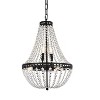 Elegant Lighting Valeria 14 inch pendant in black - 3 of 4