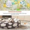 JOEJOY Dog Beds Large Sized Dog - Washable Furry Pet Beds, Round Orthopedic Corduroy Fleece Puppy Beds with Removable Zipper Cover - 2 of 4