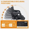 DoCred Heated Massage Stadium Seats, 6 Reclining Position Bleacher Seat with Back & Arm Support, 3 Levels of Heat&Massage - 3 of 4