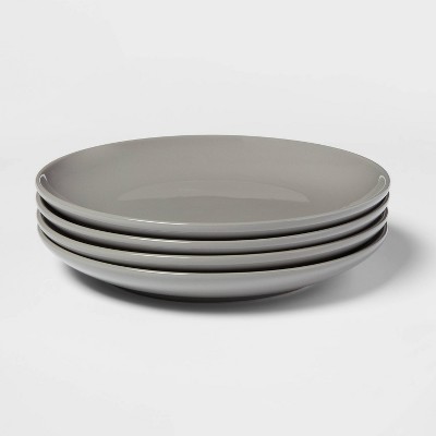 10" 4pk Stoneware Avesta Dinner Plates Gray - Project 62™