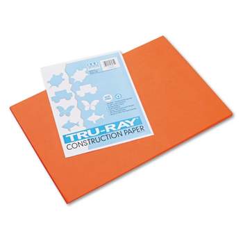 Pacon Tru-Ray 12" x 18" Construction Paper Orange 50 Sheets (P103034)