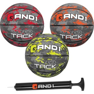 AND1 Mini Basketball 3 Pack Set for Kids (Deflated w/ Pump Included): - Size 3 7-Inch Premium Youth Size , Easy to Grip, Made for Indoors and Outdoors - 1 of 4