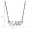 Black Bow Jewelry Sterling Silver Kappa Alpha Theta Greek Life Necklace 18 Inch - 2 of 4
