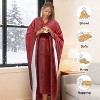 Catalonia Faux Shering Wearable Cape for Adult Women Men,Wrap Blanket Cape with Pocket, Warm, Soft, Cozy, Snuggly, Comfort Gift, No Sleeves - 2 of 4
