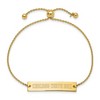 Black Bow Jewelry 14K Yellow Gold Plated SS MLB Chicago White Sox Bar Adj Bracelet, 9 In - 2 of 3