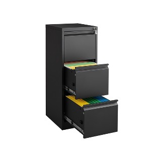 4 Drawer File Cabinet, Metal Storage Cabinet for Home Office, Steel Storage Drawer Hanging Letter /Legal/f4/a4 Files - 1 of 4