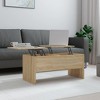 vidaXL Coffee Table Sonoma Oak 40.2"x19.9"x18.3" Engineered Wood - 2 of 4