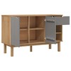 vidaXL Sideboard OTTA Brown and Gray 44.9 in.x16.9 in.x28.9 in. Solid Wood Pine - 4 of 4