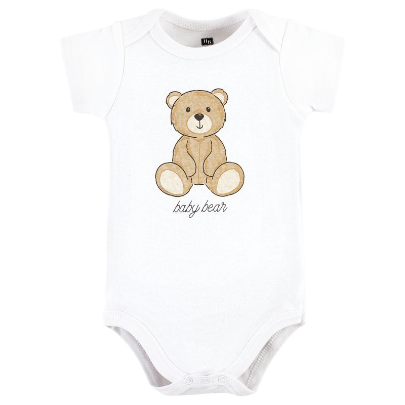 Hudson Baby Cotton Bodysuit and Pant Set, Teddy Bears Short Sleeve, 3 of 6