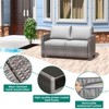 Whizmax Outdoor Patio Furniture Sets,PE Wicker Rattan Sectional Furniture Couch Set with Glass Coffee Table for Backyard, Deck, Poolside - 2 of 4