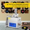 VEVOR Ultrasonic Cleaner 6L Ultrasonic Vinyl Cleaner 7-12 Inch 8 Records Ultrasonic Vinyl Cleaning Machine 180W Ultrasonic Records Cleaner, Silver - 3 of 4