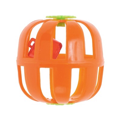 Unique Bargains Pumpkins Shape Cat Teaser Toys for Orange 1 Pc