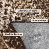 Modern Washable Area Rug, Non Slip Indoor Print Mat For Living Room Bedroom Dining Room Kitchen Enterway, Low Pile Stain Resistant Foldable Carpet - 3 of 4