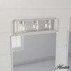 Hunter Fans 25" Squire Manor Wall Light Brushed Nickel 3-Light Vanity Fixture for Damp Rated Indoor Spaces - 3 of 4