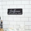 VIP Metal 12 in. Black Bathroom Seat Yourself Sign - 2 of 4