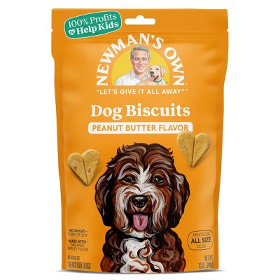 Newman s Own Peanut Butter Biscuits Dog Treat 10oz Target