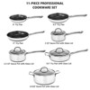 Karl Home Non-Stick Cookware Set Stainless Steel Pots and Pans Set with Lids - 3 of 4