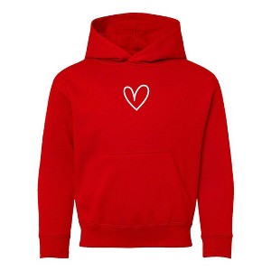 The Juniper Shop Embroidered Hand Drawn Heart Youth Graphic Hoodie - 1 of 3