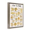 Stupell Industries Amor La Pasta Chart Floating Frame Canvas Art, Brown, 25" x 31" - 2 of 4