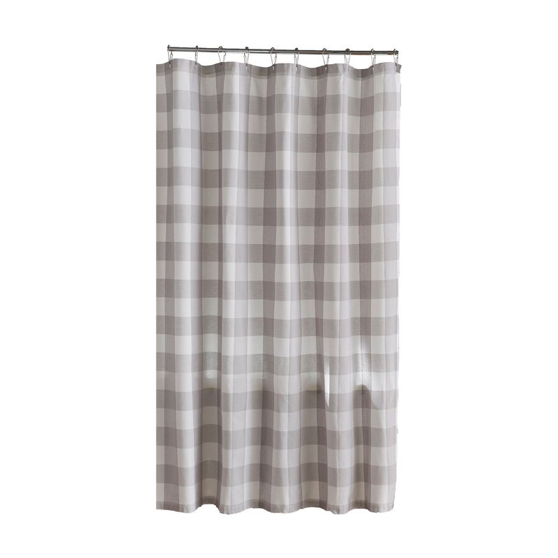 Farmhouse Living Buffalo Check Shower Curtain - 72" x 72" - Elrene Home Fashions, 3 of 4