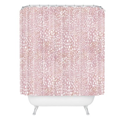 Schatzi Animal Skin Shower Curtain Pink - Deny Designs