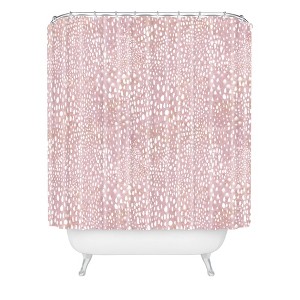 Schatzi Animal Skin Shower Curtain Pink - Deny Designs - 1 of 4